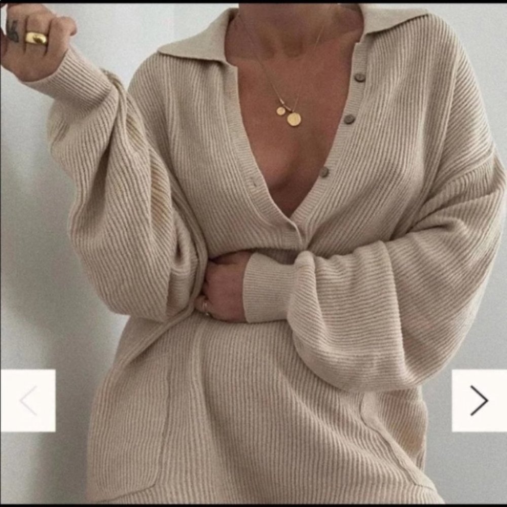 NWT Free People Picnic Sweater Romper NEUTRAL - Picture 3 of 11